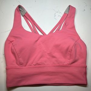 Lululemon Free To Be Serene Bra Long Line *Light Support, C/D Cup Guava Pink